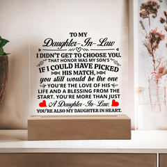 To My Daughter-in-Law Honor – Acrylic Square