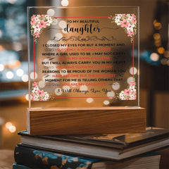 To My Beautiful Daughter – Acrylic Square